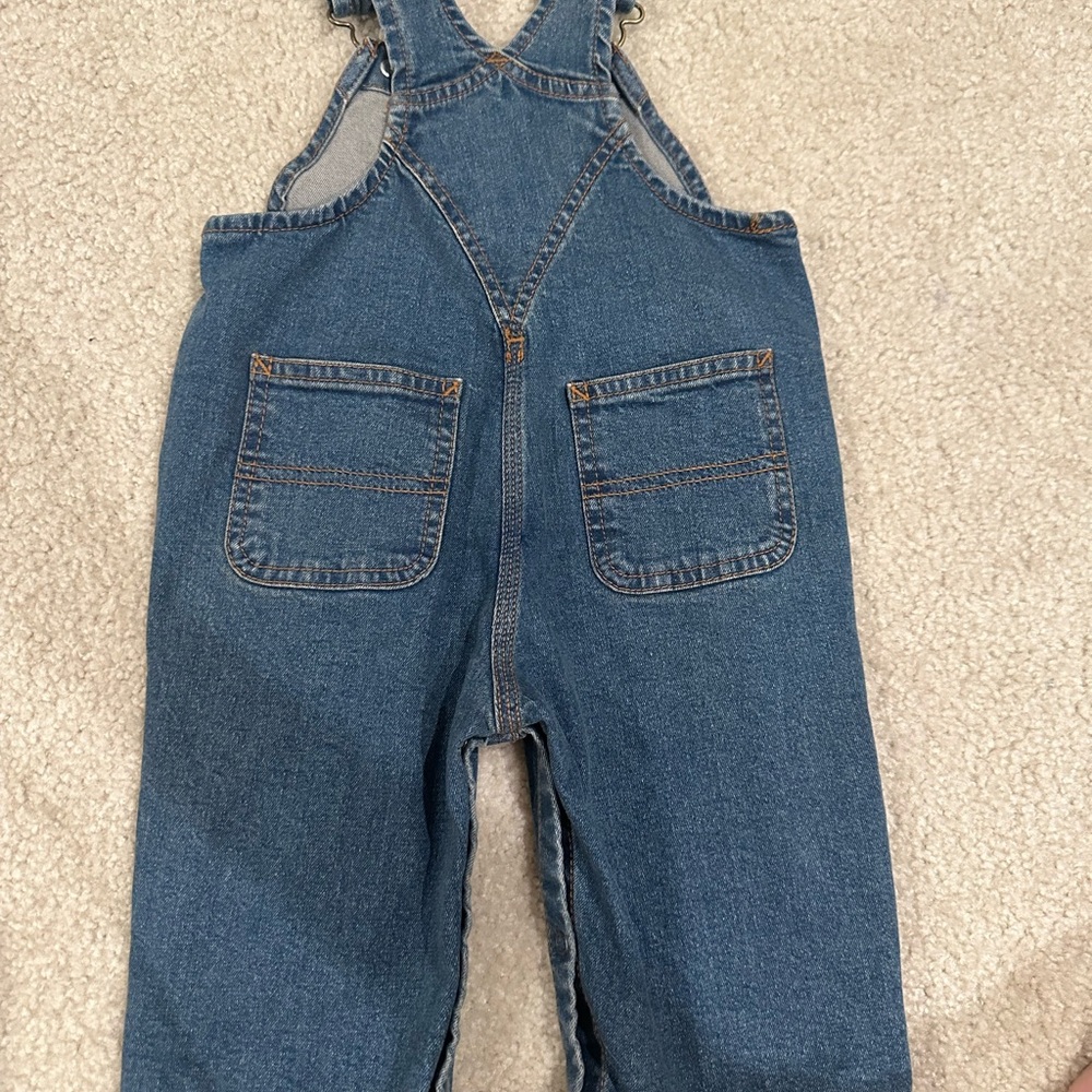 Carhartt Blue Denim Bib Overalls - Picture 3 of 3